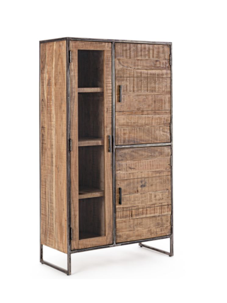 Armario vitrina 3 ptas 90x40x160 cms