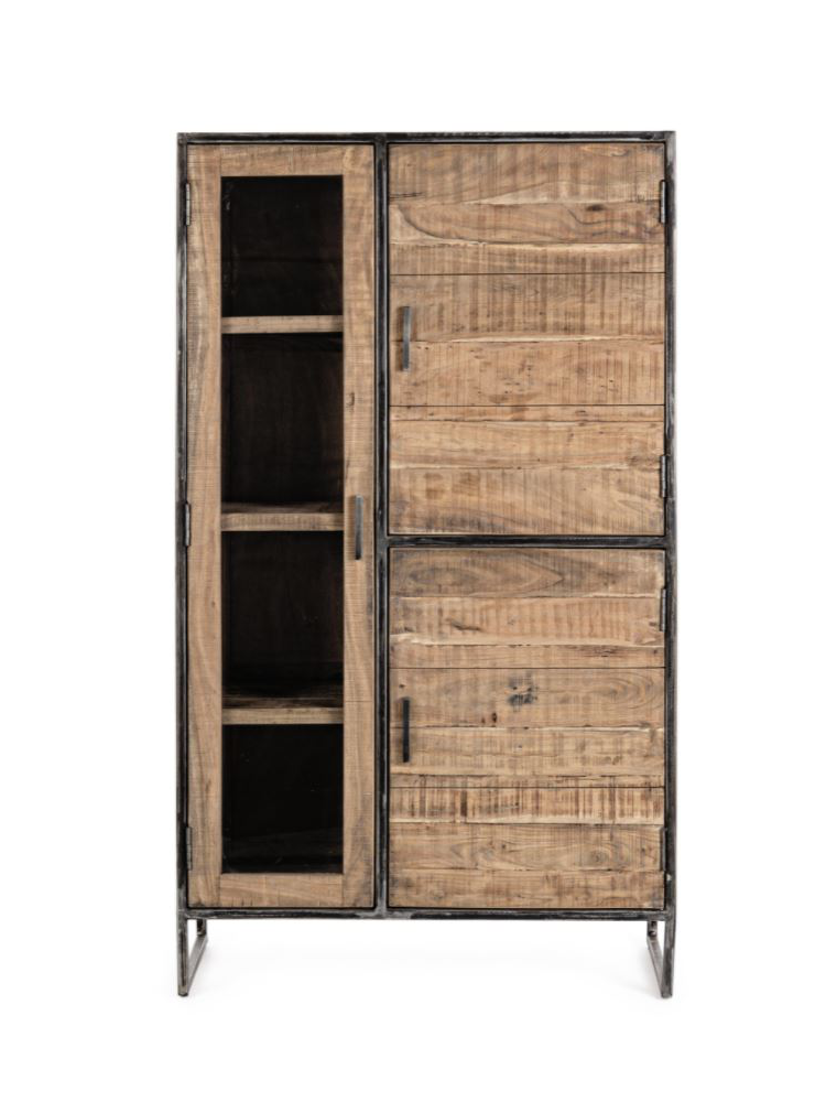 Armario vitrina 3 ptas 90x40x160 cms