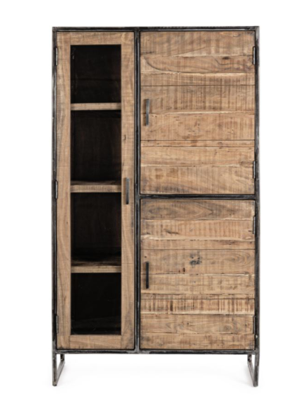 Armario vitrina 3 ptas 90x40x160 cms