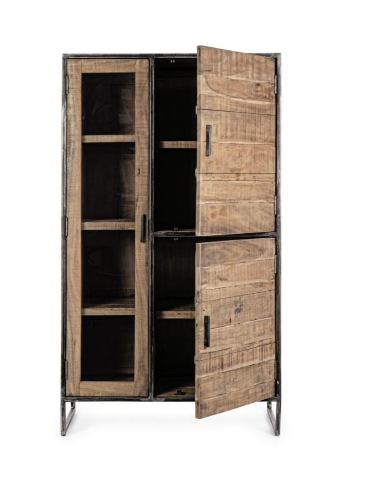 Armario vitrina 3 ptas 90x40x160 cms