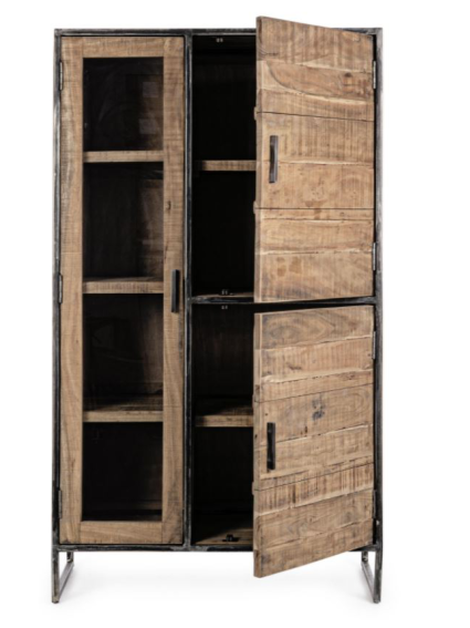 Armario vitrina 3 ptas 90x40x160 cms