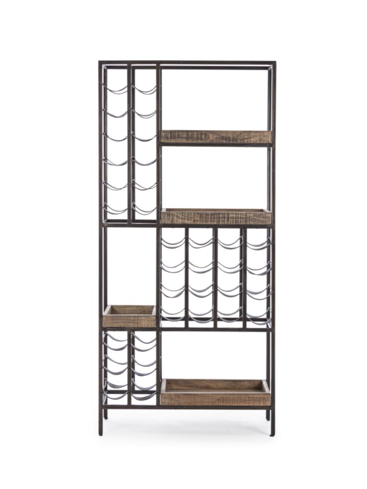 Estanteria botellero ELMER 86x35x180 cms