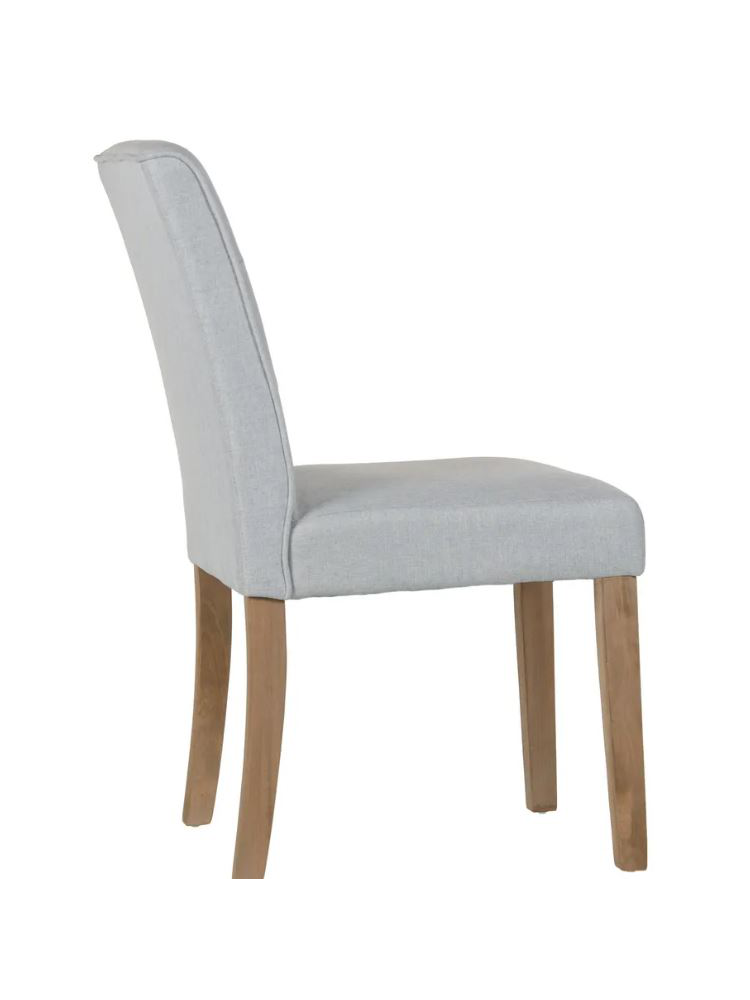 Silla BELMONT capitoné gris