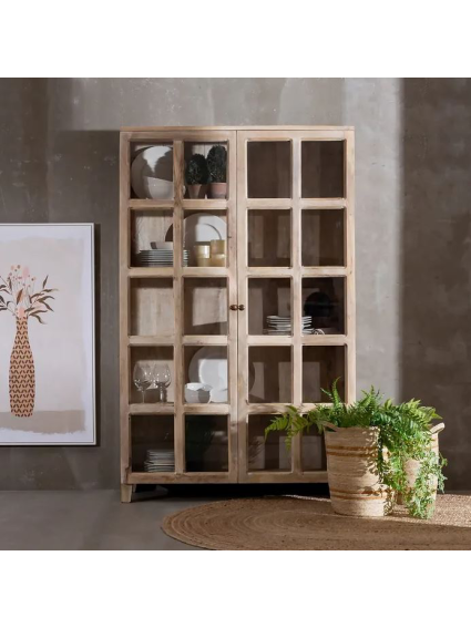 Vitrina CAEN 120X40X194 cms