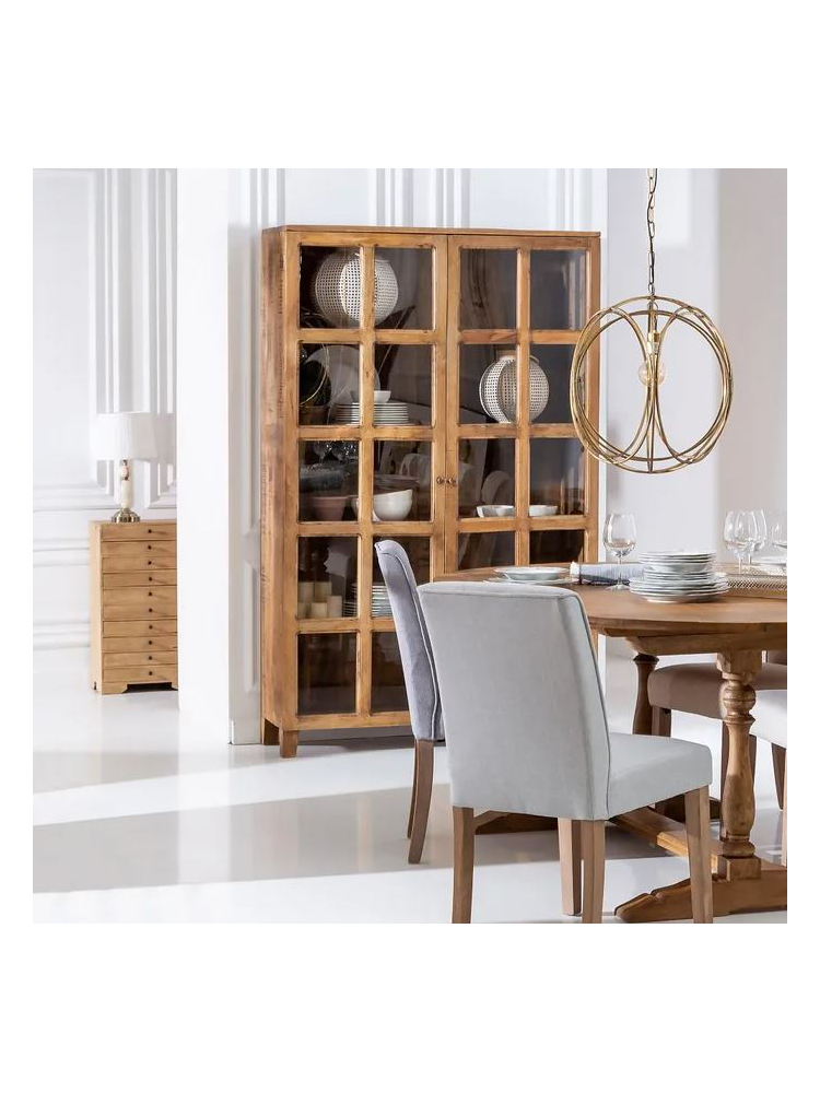 Vitrina CAEN rozada 120X40X194 cms
