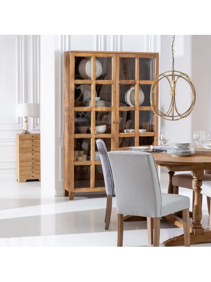 Vitrina CAEN rozada 120X40X194 cms