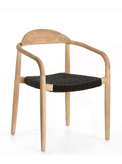Silla PAPIER negro beige