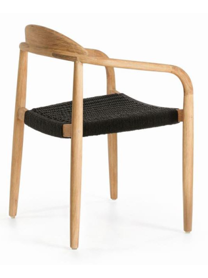 Silla PAPIER negro beige