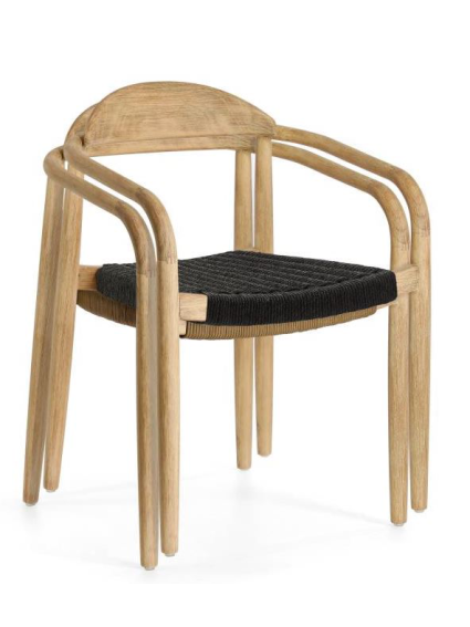 Silla PAPIER negro beige