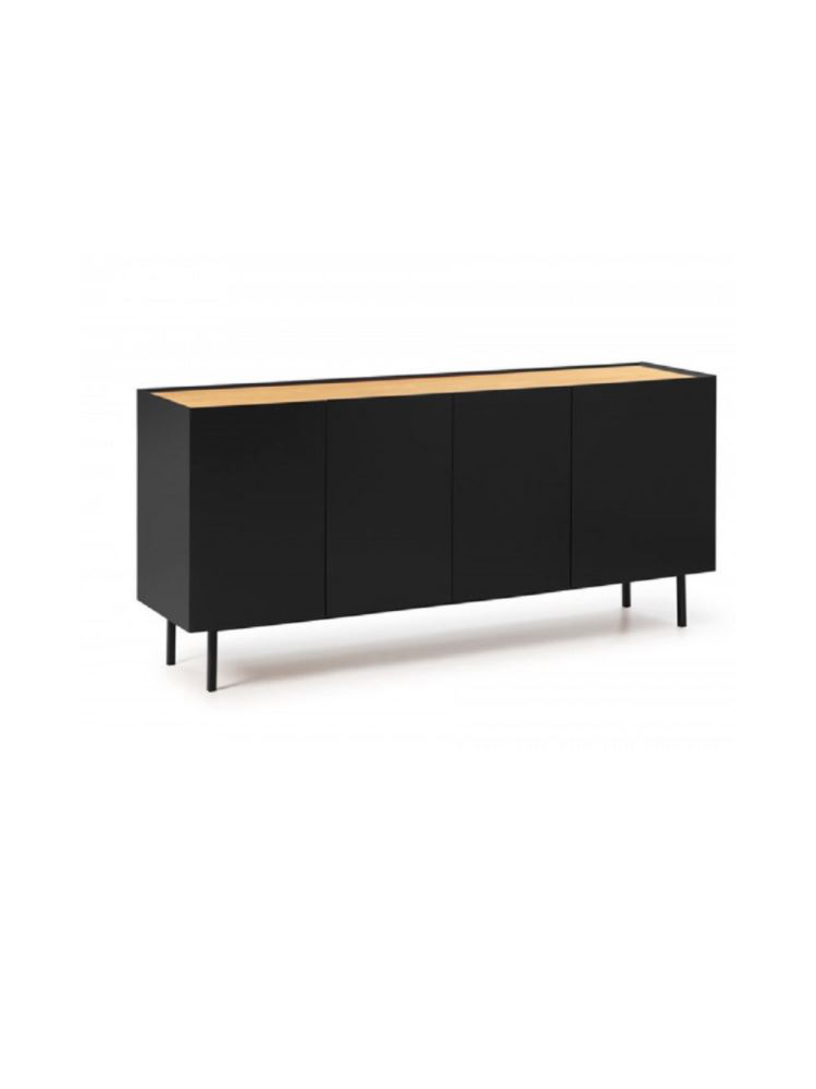 Aparador VIDAR 165X40X78 cms negro Aparador VIDAR 165X40X78 cms negro