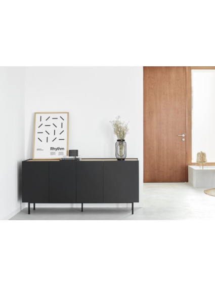 Aparador VIDAR 165X40X78 cms negro