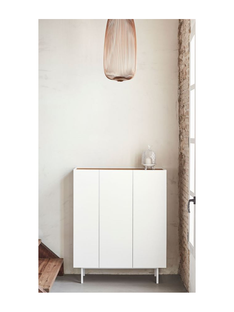 Auxiliar botellero  VIDAR 95x40x120cms blanco