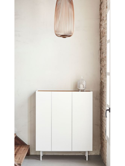 Auxiliar botellero  VIDAR 95x40x120cms blanco