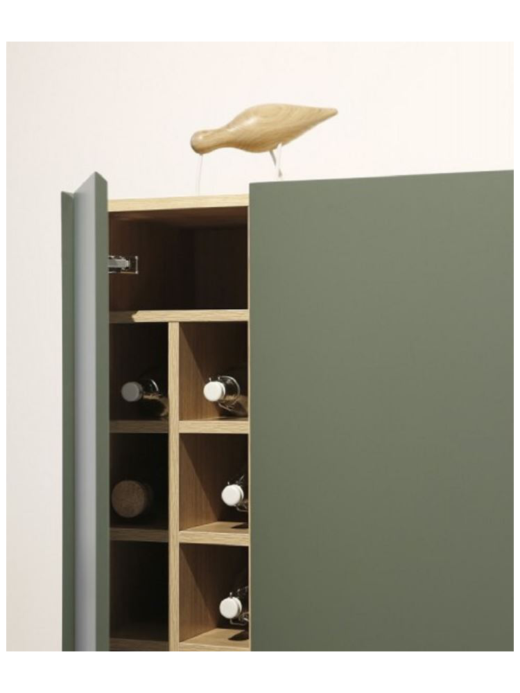 Auxiliar botellero  VIDAR 95x40x120cms verde