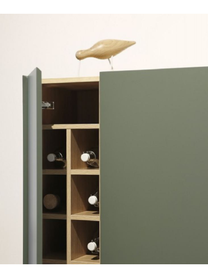 Auxiliar botellero  VIDAR 95x40x120cms verde
