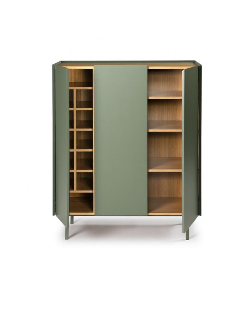 Auxiliar botellero  VIDAR 95x40x120cms verde