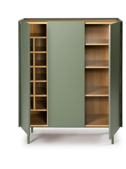 Auxiliar botellero  VIDAR 95x40x120cms verde