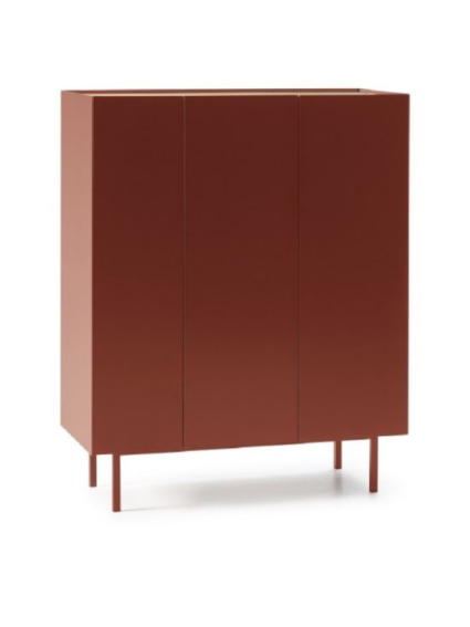 Auxiliar botellero  VIDAR 95x40x120cms rojo
