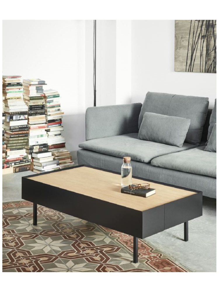 Mesa centro VIDAR 110x60x34 cms blanco