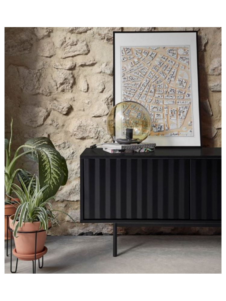 Aparador MIDGAR 212x47x78 cms bl