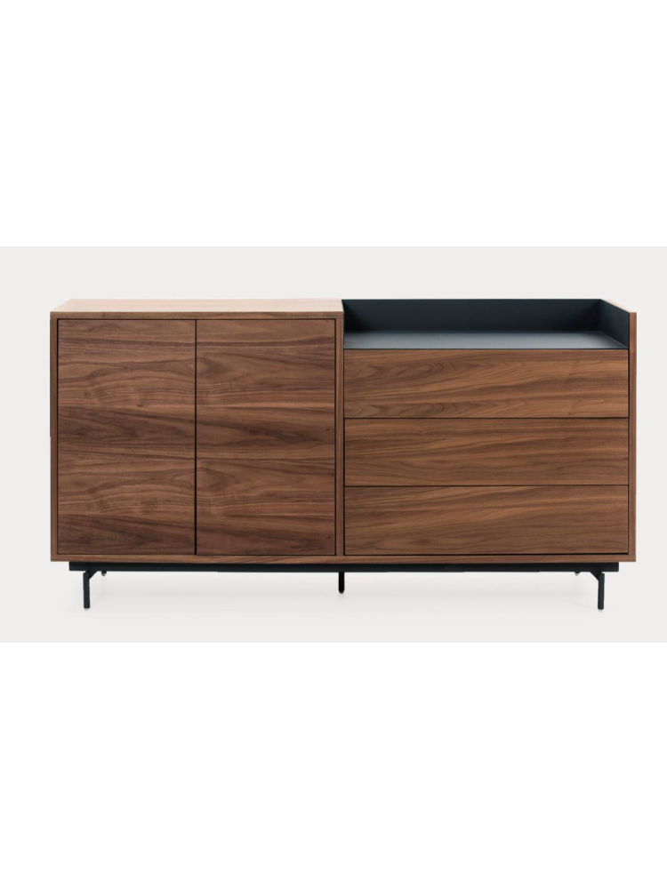 Aparador VALLEY 150x45x78 cms Nogal/Gris Aparador VALLEY 150x45x78 cms Nogal/Gris