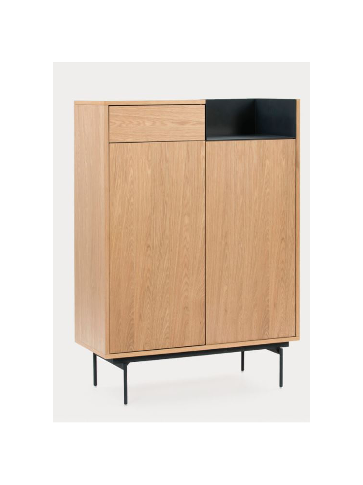 Mueble Auxiliar VALLEY 92x40x130 cms Roble/Gris