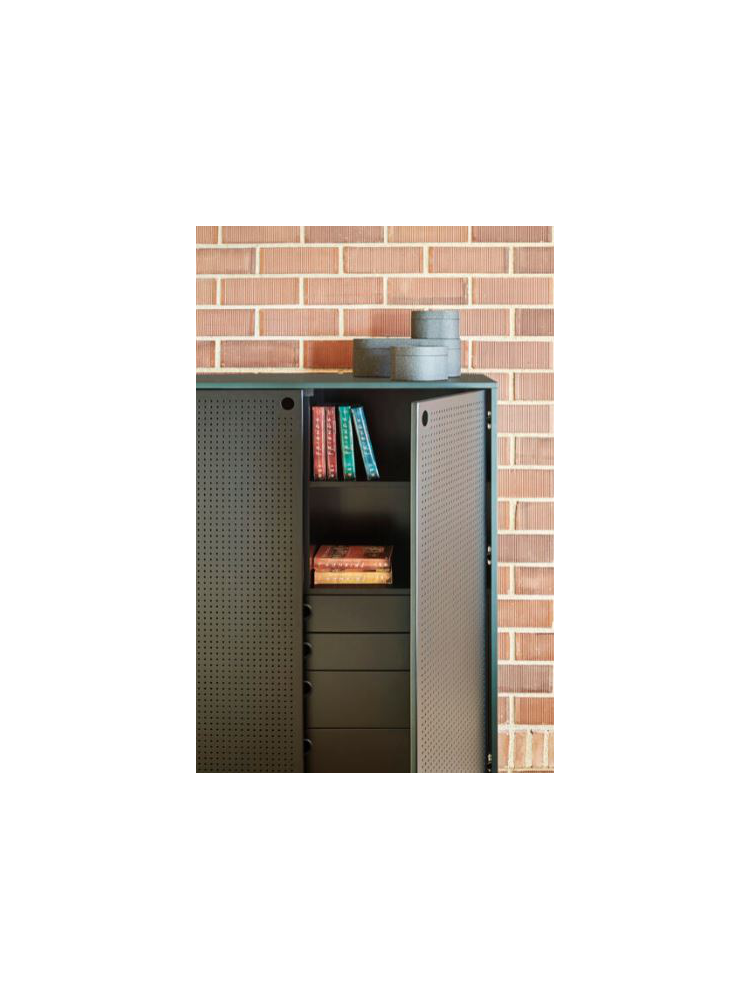 Auxiliar PUNTO 93x46x130 cms negro y azul oscuro