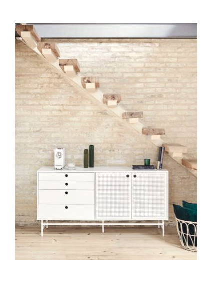 Aparador PUNTO 150x47x77 cms blanco