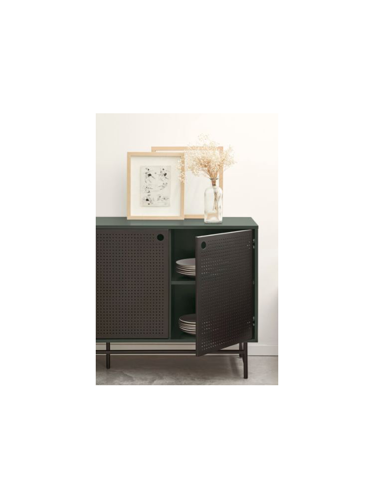 Aparador PUNTO 150x47x77 cms negro y azul oscuro