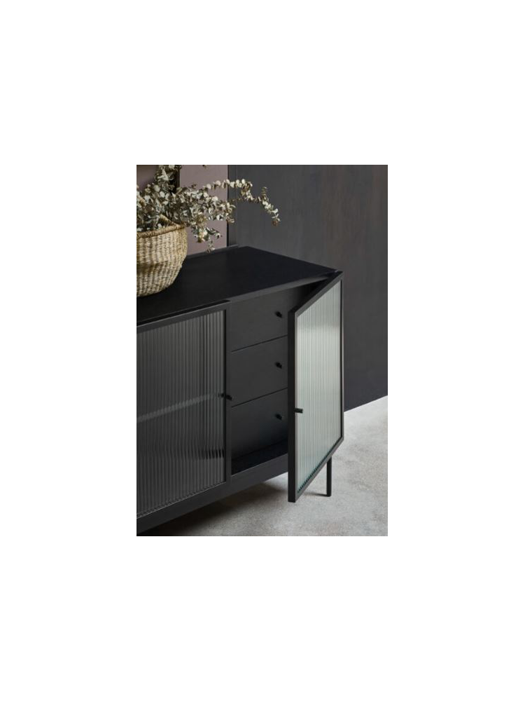 Aparador BLUR 180x45x77 cms negro