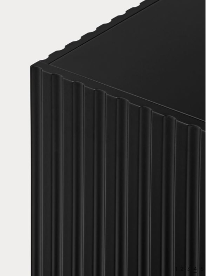 Aparador DORIC 198x48x70 cms Negro/Gris antracita