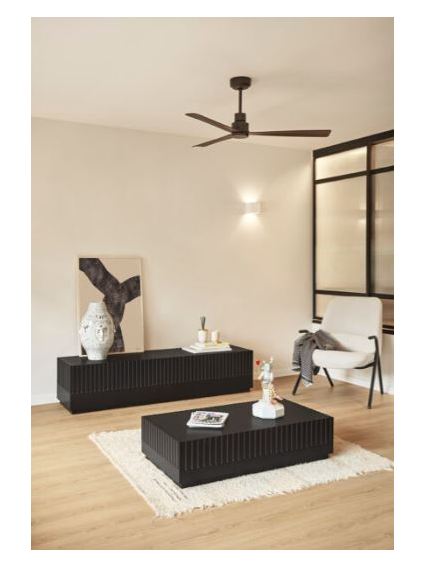 Mueble TV DORIC 182x48x42 cms Negro/Gris antracita