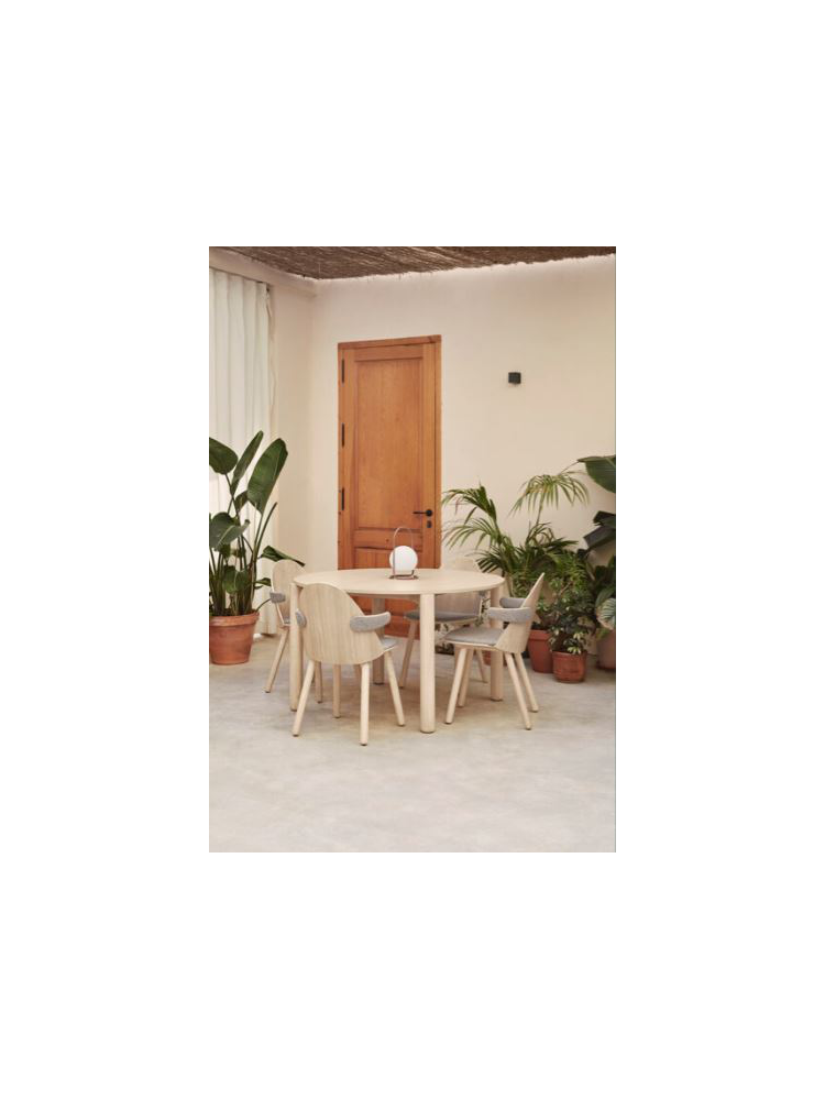 Mesa redonda ATLAS 120x75 cms natural