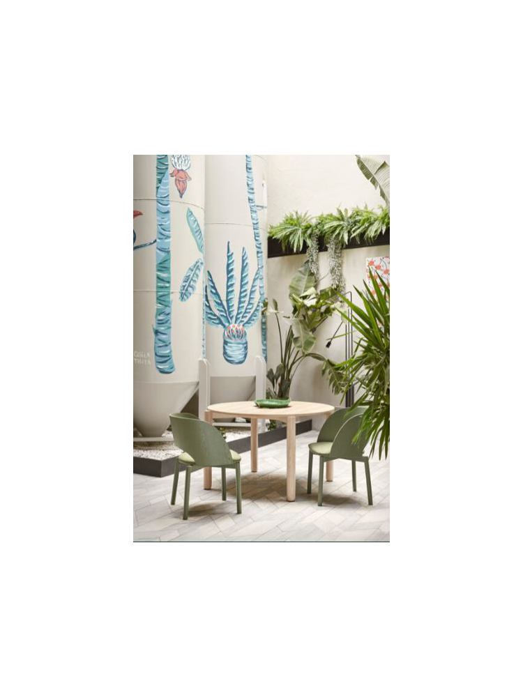 Mesa redonda ATLAS 120x75 cms natural