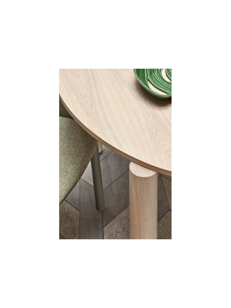 Mesa redonda ATLAS 120x75 cms natural