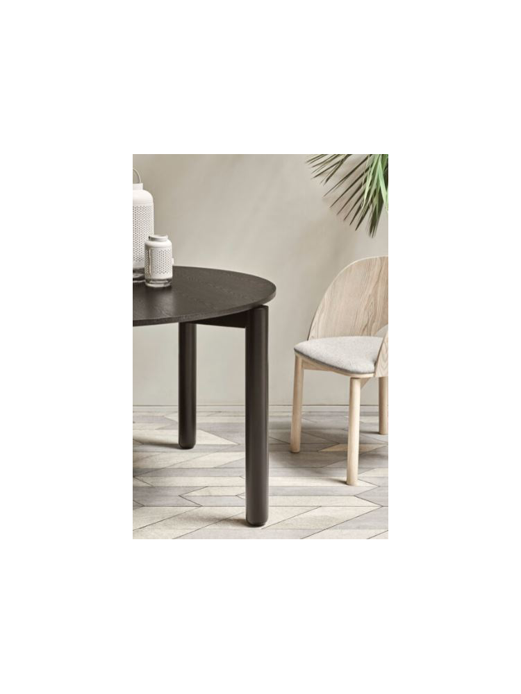 Mesa redonda ATLAS 120x75 cms negro