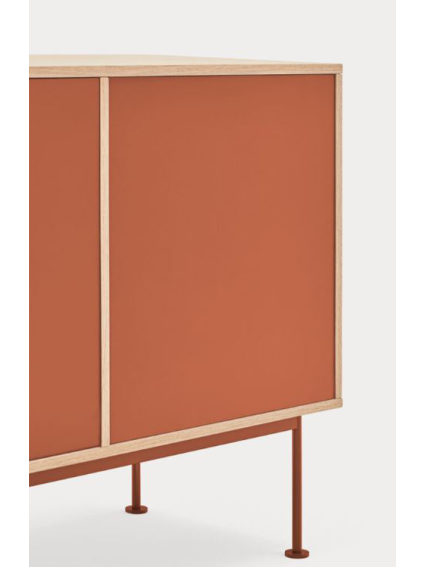 Aparador 2puertas 3cajones YOKO 180x45x81 cms Roble/Teja