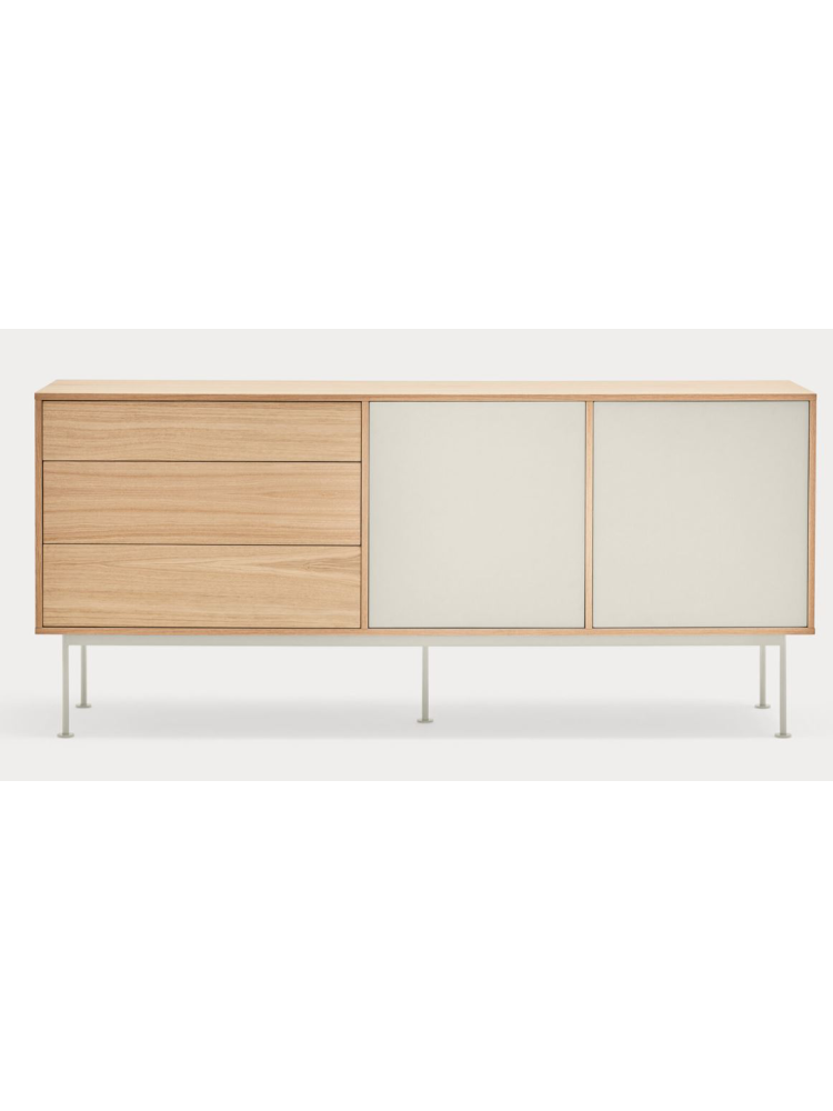 Aparador 2puertas 3cajones YOKO 180x45x81 cms Roble/Teja Aparador 2puertas 3cajones YOKO 180x45x81 cms Roble/Teja