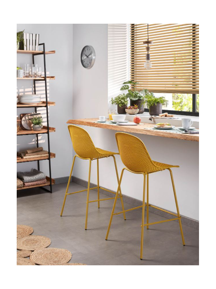 Taburete INGA amarillo  75 cms