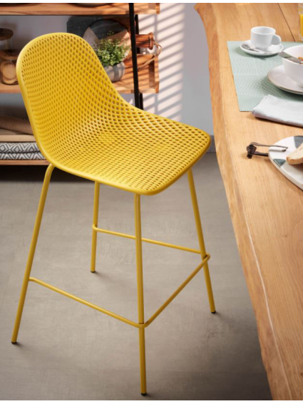 Taburete INGA amarillo  75 cms