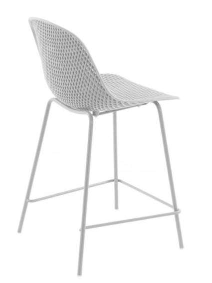 Taburete INGA blanco 65 cms