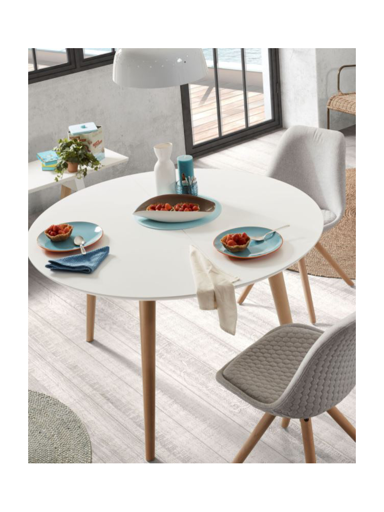 Mesa extensible SOREN 120(200)x120x74 cms