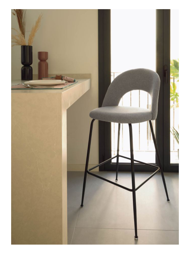 Taburete ASTRID 63 cms gris claro