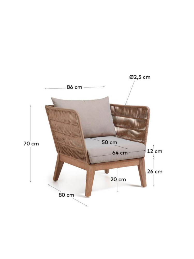 Butaca HELGE 86x80x70 cms
