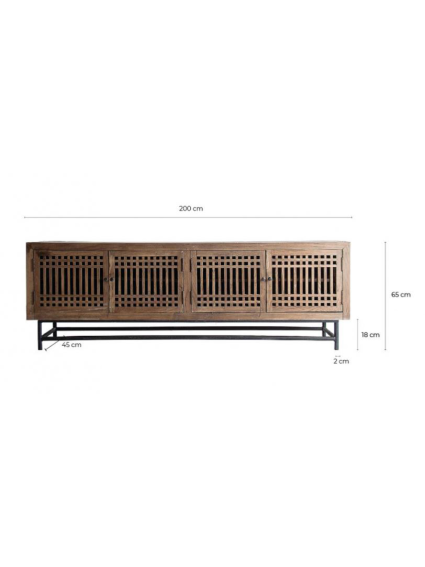 Mueble T.V.  GUISHAN 1200x45x65 cms
