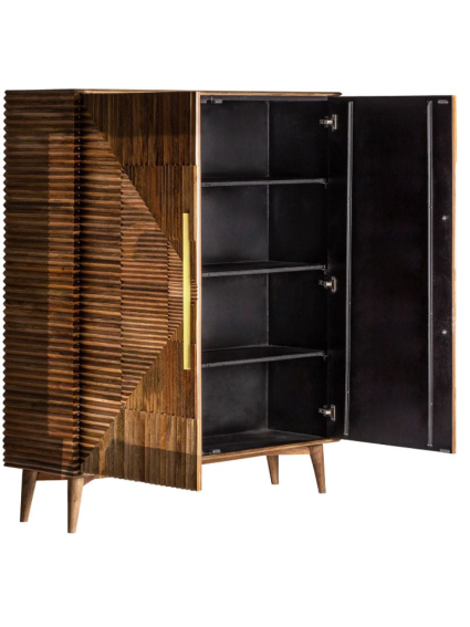 Armario  ARTI 135x43x185 cms Negro