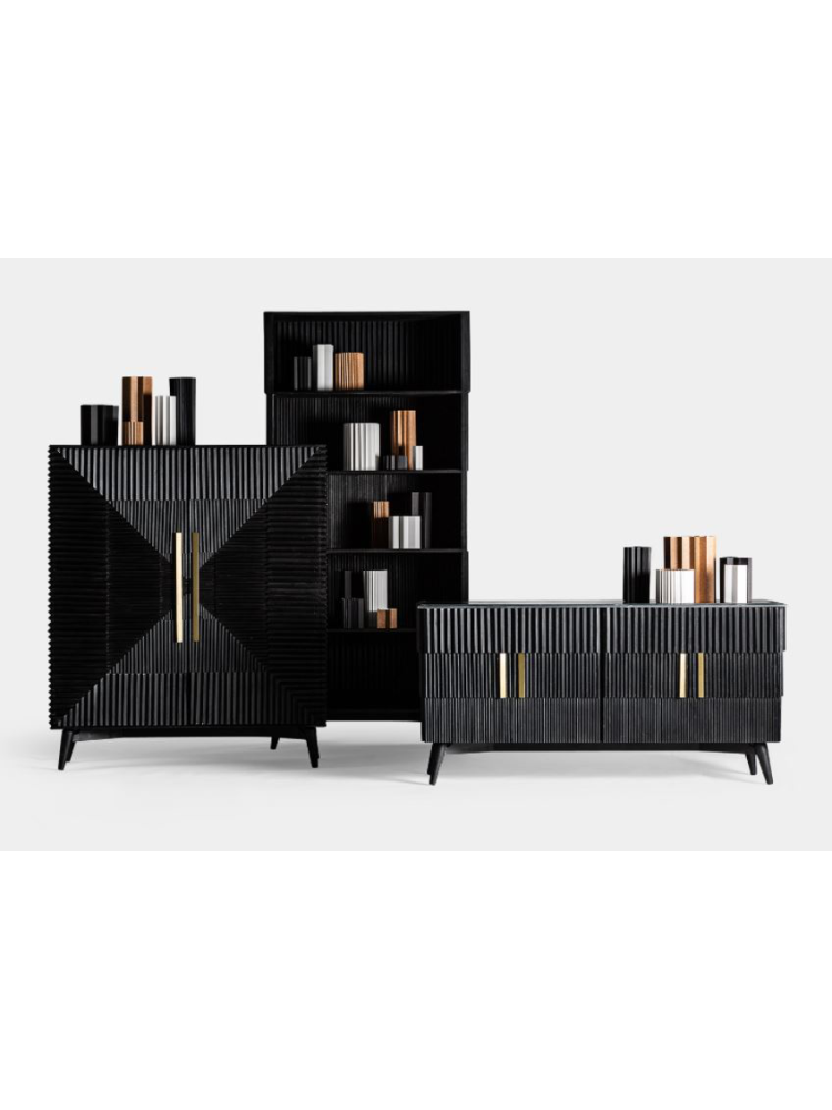 Estantería  ARTI 110x40x230 cms Negro