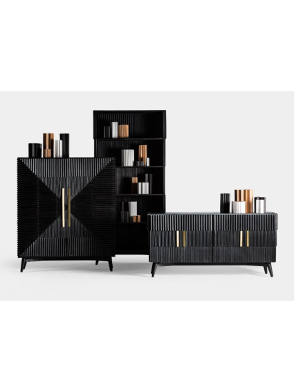 Estantería  ARTI 110x40x230 cms Negro