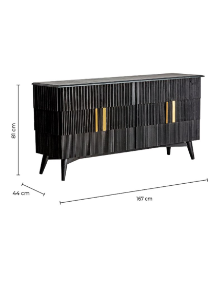 Estantería  ARTI 110x40x230 cms Negro