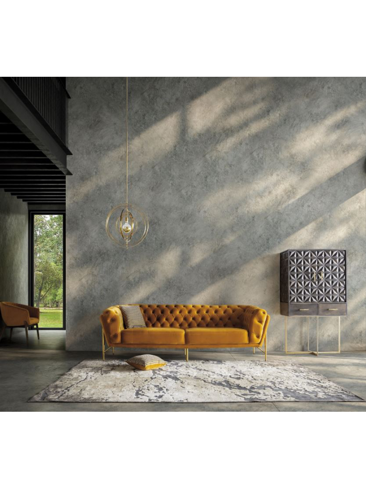 Armario JOIE 90x45x160 cms Negro/Oro